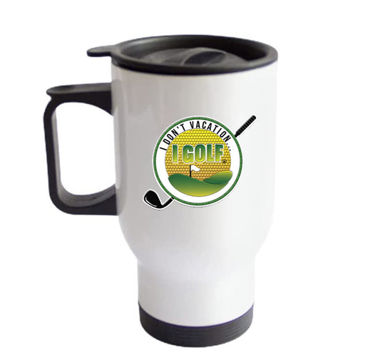 16 oz "Golf" Travel Mug w/Handle Logo 2