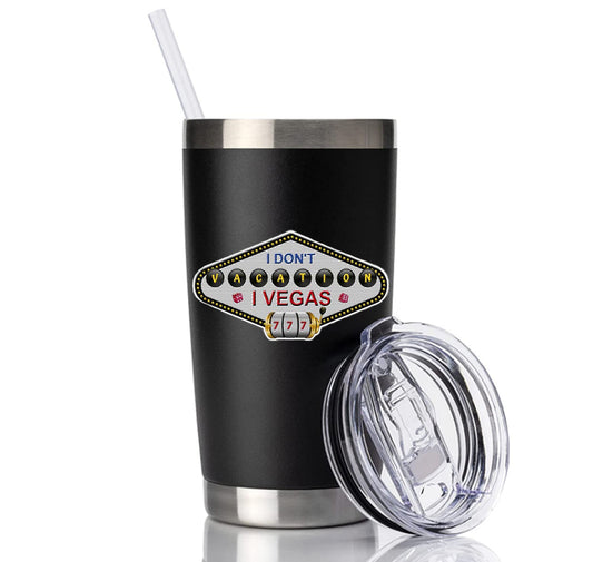 Las Vegas 20 oz Leather & Stainless Steel Mug