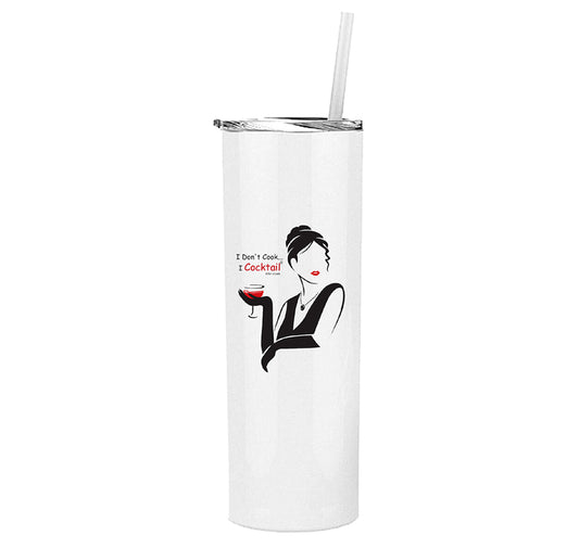 20 oz "Cocktail" Insulated Skinny Tumbler