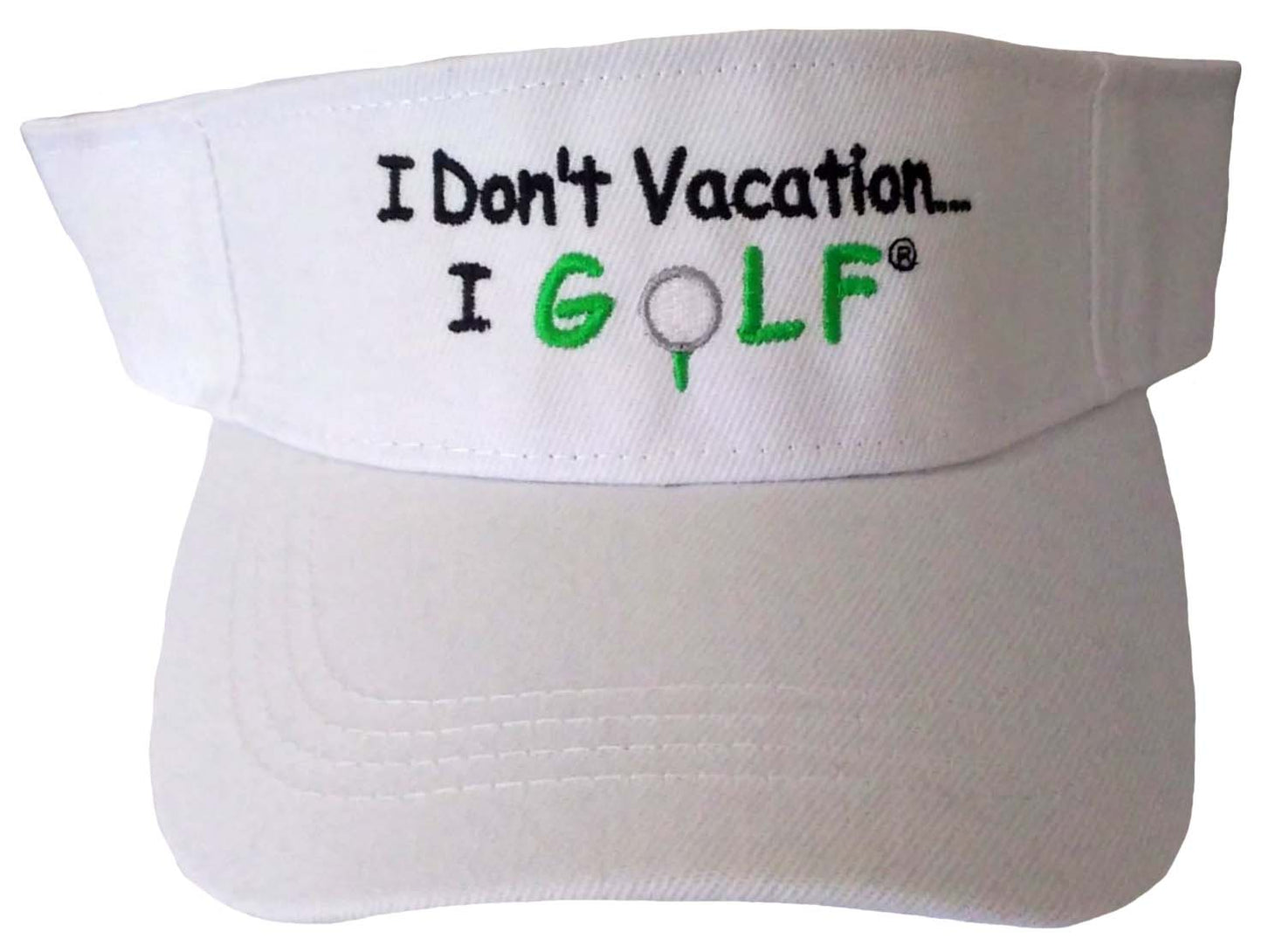 Golf White Visor