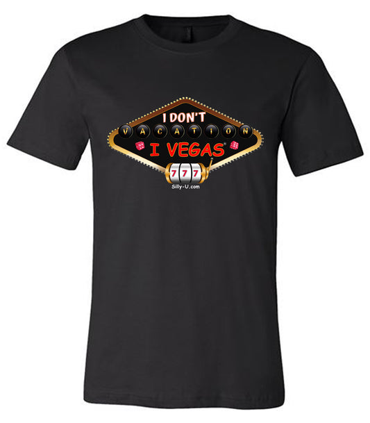 Gildan Brand "Vegas" 777 Black T-Shirt w/Logo 1