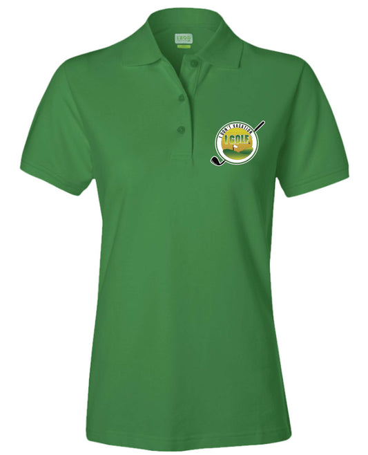 iZod Ladies Green Golf Polo Shirt w/Logo 2