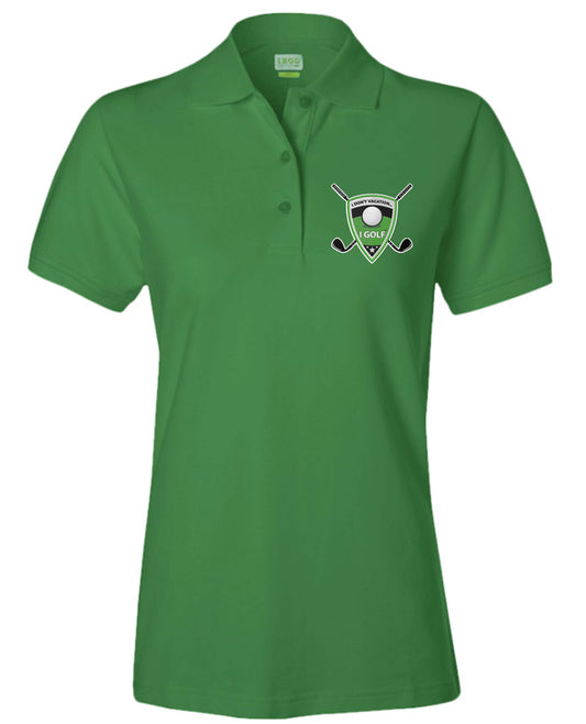 iZod Ladies Green Golf Polo Shirt w/ Logo 1