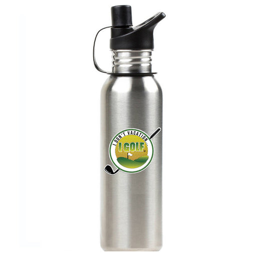 26 oz "Golf" Stainless Steel Water Bottle w/Logo 2